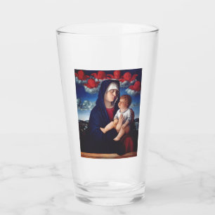 Virgin Mary and Child Classic Religious Art Glass