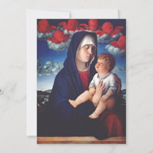 Virgin Mary and Child Classic Religious Art Invitation