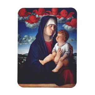 Virgin Mary and Child Classic Religious Art Magnet