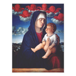 Virgin Mary and Child Classic Religious Art Photo Print