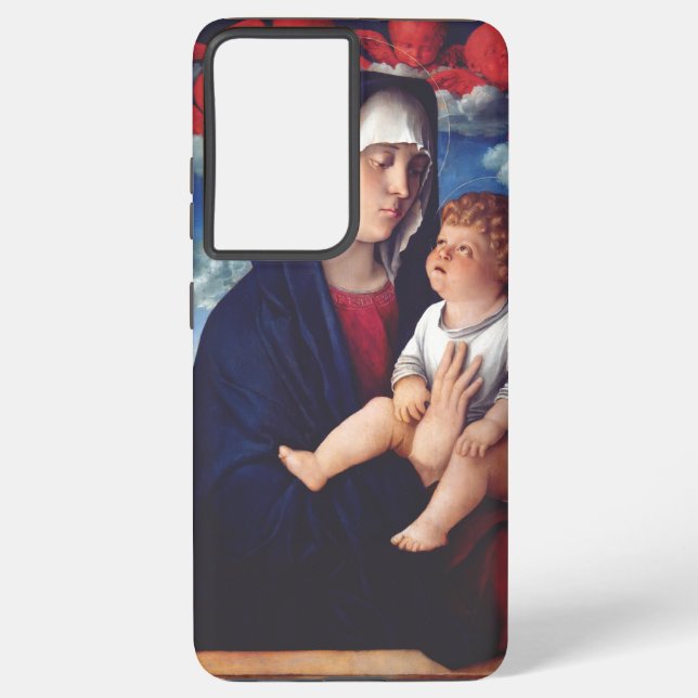 Virgin Mary and Child Classic Religious Art Samsung Galaxy S21+ Case (Back)