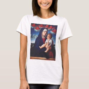 Virgin Mary and Child Classic Religious Art T-Shirt