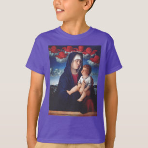 Virgin Mary and Child Classic Religious Art T-Shirt