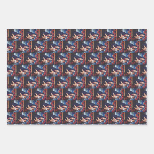 Virgin Mary and Child Classic Religious Art Wrapping Paper Sheet