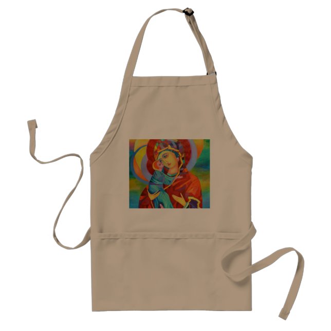 Virgin Mary and Child Our Lady Adult Apron (Front)