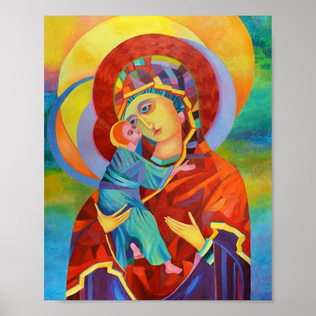 Virgin Mary and Child Our Lady Poster (Front)