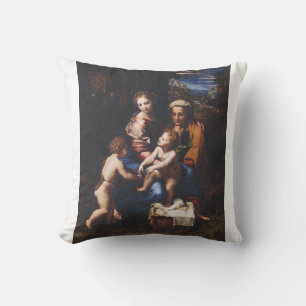 Virgin Mary and Child with John the Baptist Cushion