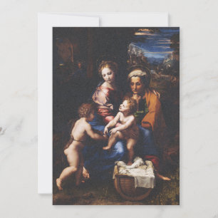 Virgin Mary and Child with John the Baptist Invitation