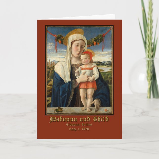 Virgin Mary and Christ Child Giovanni Bellini Card (Front)