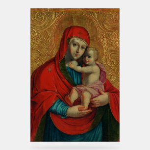 Virgin Mary and Jesus Child by Jan Rombauer Acrylic Sign