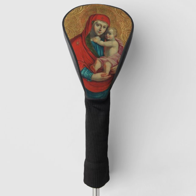 Virgin Mary and Jesus Child by Jan Rombauer Golf Head Cover (Front)