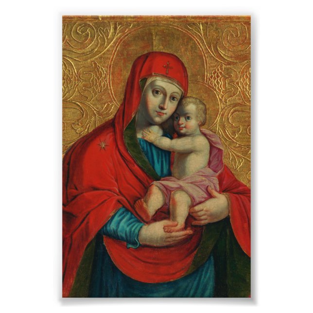 Virgin Mary and Jesus Child by Jan Rombauer Photo Print (Front)