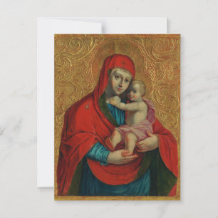 Virgin Mary and Jesus Child by Jan Rombauer Postcard