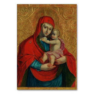 Virgin Mary and Jesus Child by Jan Rombauer Table Number