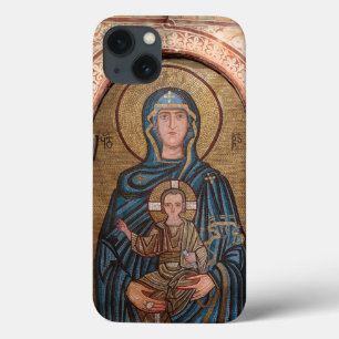 Virgin Mary And Jesus Mosaic iPhone 13 Case
