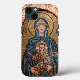 Virgin Mary And Jesus Mosaic iPhone 13 Case