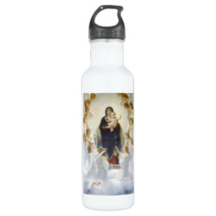 Virgin Mary and Jesus with angels 710 Ml Water Bottle