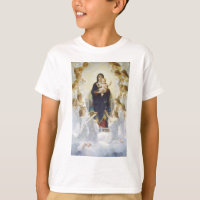 Virgin Mary and Jesus with angels