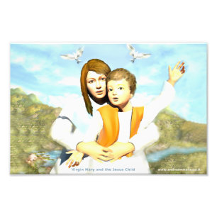 Virgin Mary and the Child Jesus Photo Print