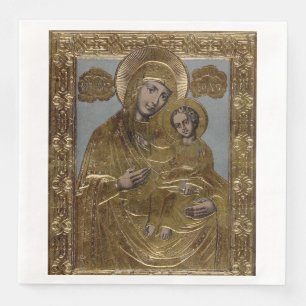 Virgin Mary and The Christ Child Elegant Napkin