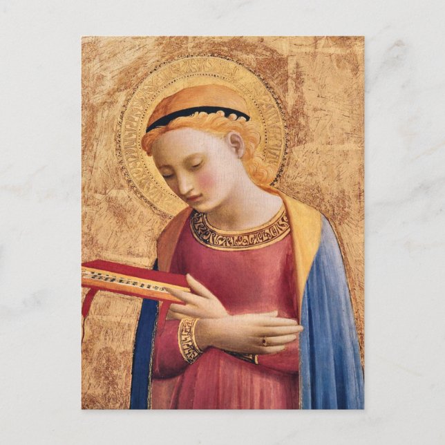 Virgin Mary Annunciate by Fra Angelico Postcard (Front)