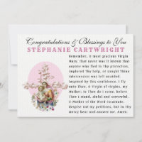 Virgin Mary Baby Jesus Catholic Memorare Prayer