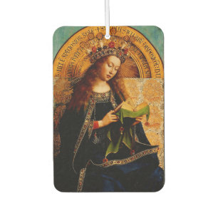Virgin Mary by Jan van Eyck Car Air Freshener