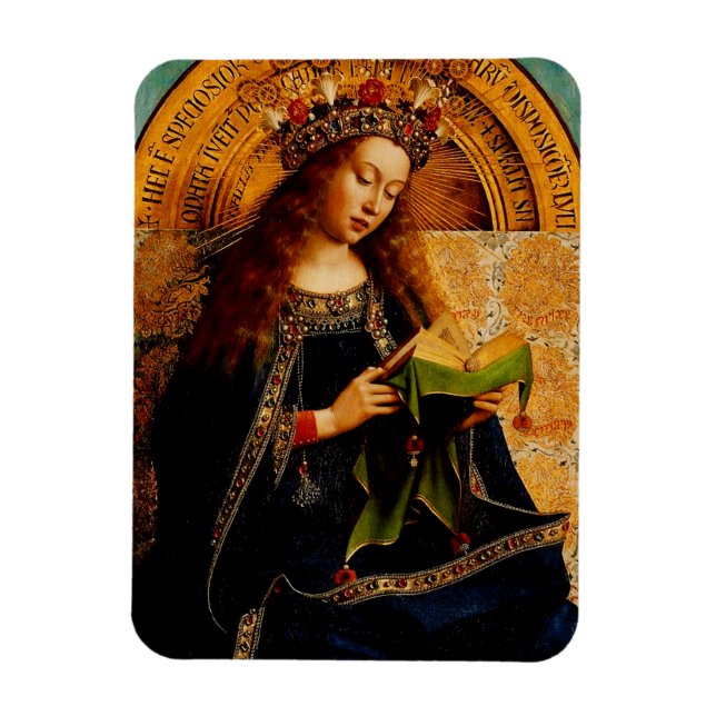 Virgin Mary by Jan van Eyck Magnet (Vertical)