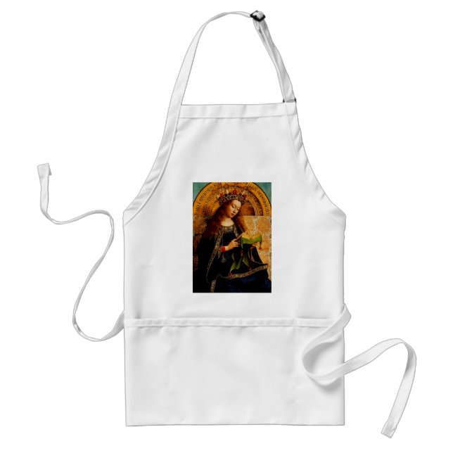 Virgin Mary by Jan van Eyck Standard Apron (Front)