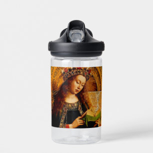 Virgin Mary by Jan van Eyck Water Bottle
