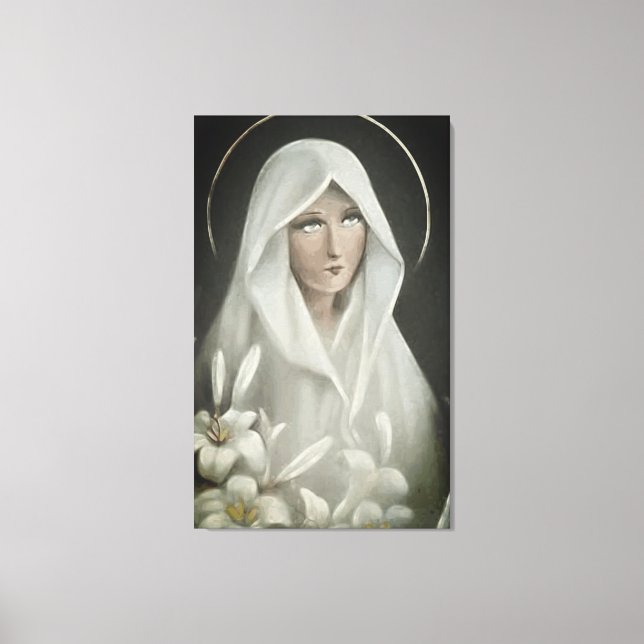 Virgin Mary Canvas Print (Front)
