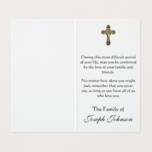 Virgin Mary Catholic Condolence Thank You Cards