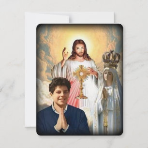 Virgin Mary Catholic Funeral Memorial Holy Card