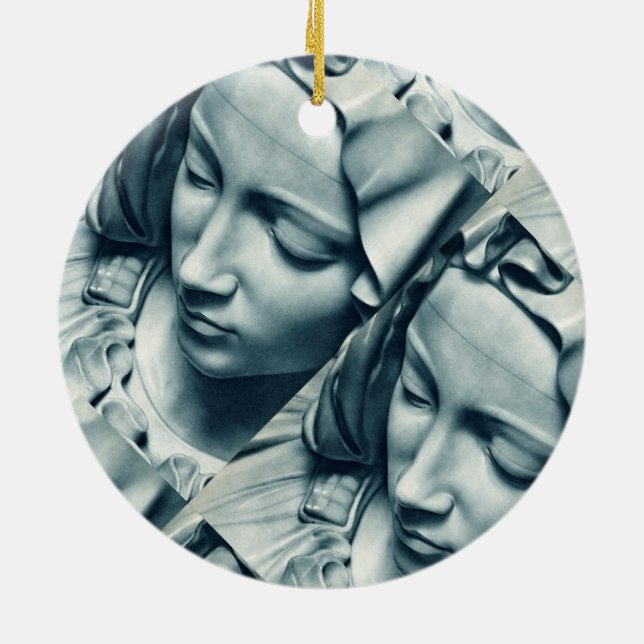 Virgin Mary Ceramic Tree Decoration (Back)