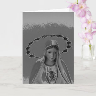 Virgin Mary Christian Card