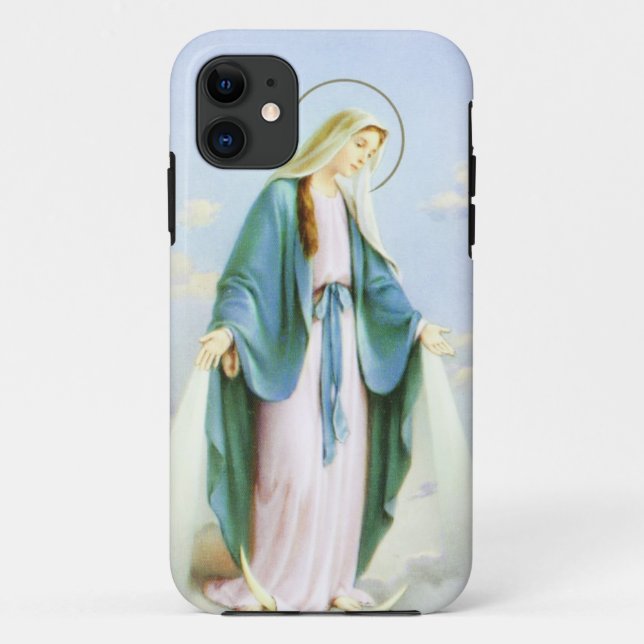 Virgin Mary Crescent Moon Case-Mate iPhone Case (Back)