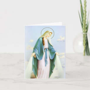 Virgin Mary Crescent MoonCard Card