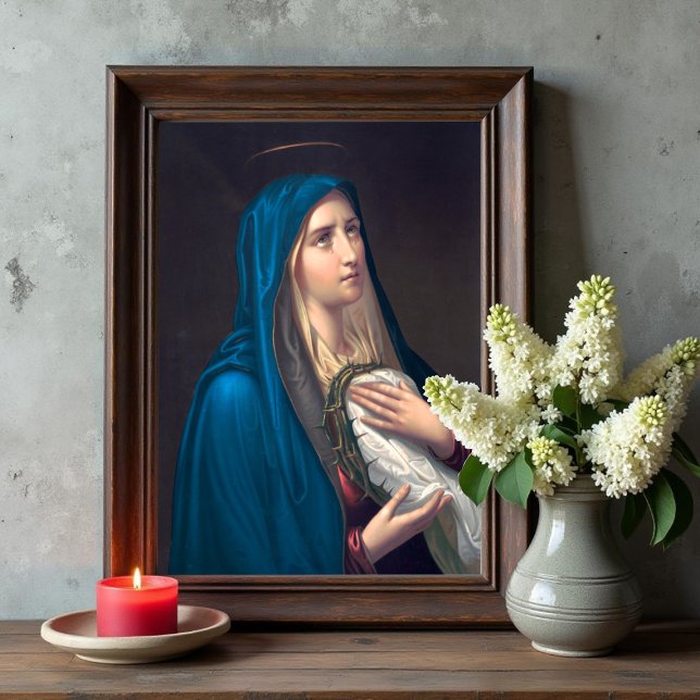 Virgin Mary crying, E. Steinmann Poster (Creator Uploaded)
