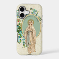 Virgin Mary Fatima Holy Rosary Religious Floral