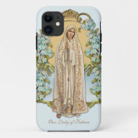 Virgin Mary Floral Religious Lady Of Fatima