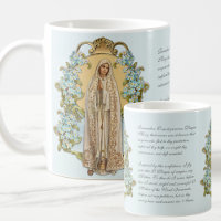Virgin Mary Floral Religious Lady Of Fatima 
