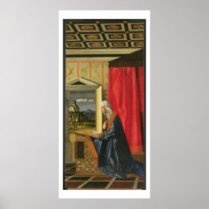 Virgin Mary, from The Annunciation diptych (oil on Poster