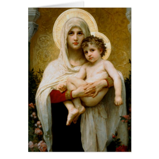 Virgin Mary Funeral Sympathy Holy Card Thank You (Front)