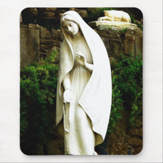 Virgin Mary Garden Statue Mouse Mat