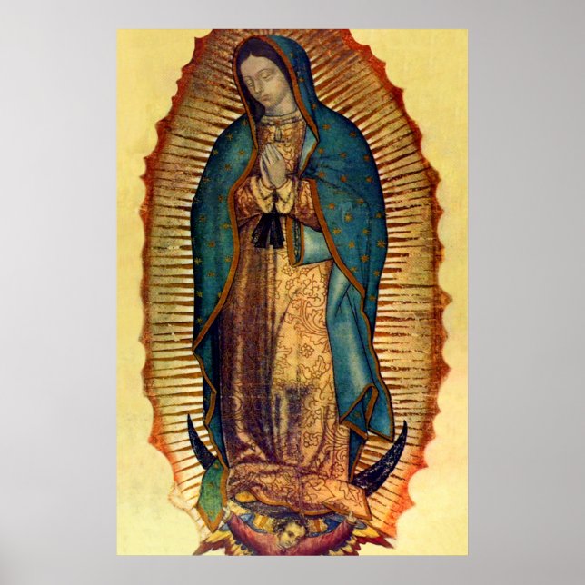 Virgin Mary Guadalupe Tilma Full Image Poster (Front)