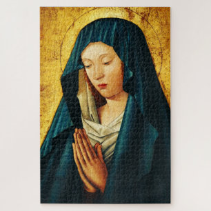Virgin Mary Hodegetria Byzantine Catholic Icon Art Jigsaw Puzzle