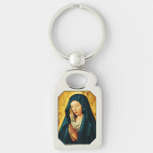 Virgin Mary Hodegetria Byzantine Catholic Icon Art Key Ring