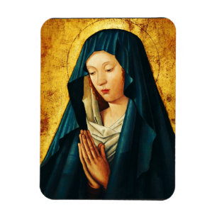 Virgin Mary Hodegetria Byzantine Catholic Icon Art Magnet