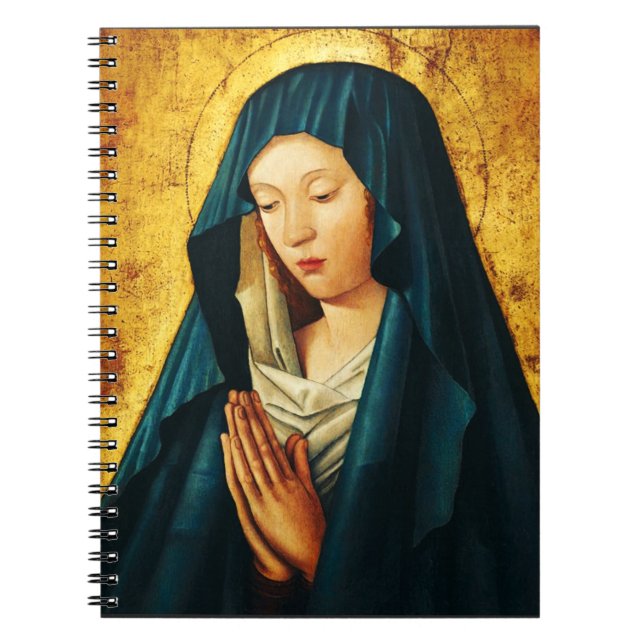 Virgin Mary Hodegetria Byzantine Catholic Icon Art Notebook (Front)