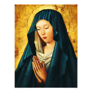 Virgin Mary Hodegetria Byzantine Catholic Icon Art Photo Print